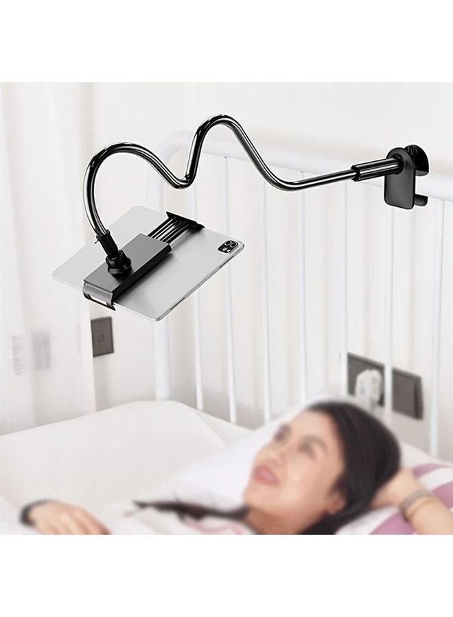 Black Universal Tablet Phone Stand Adjustable Rotatable For Bedside Support - Image 3