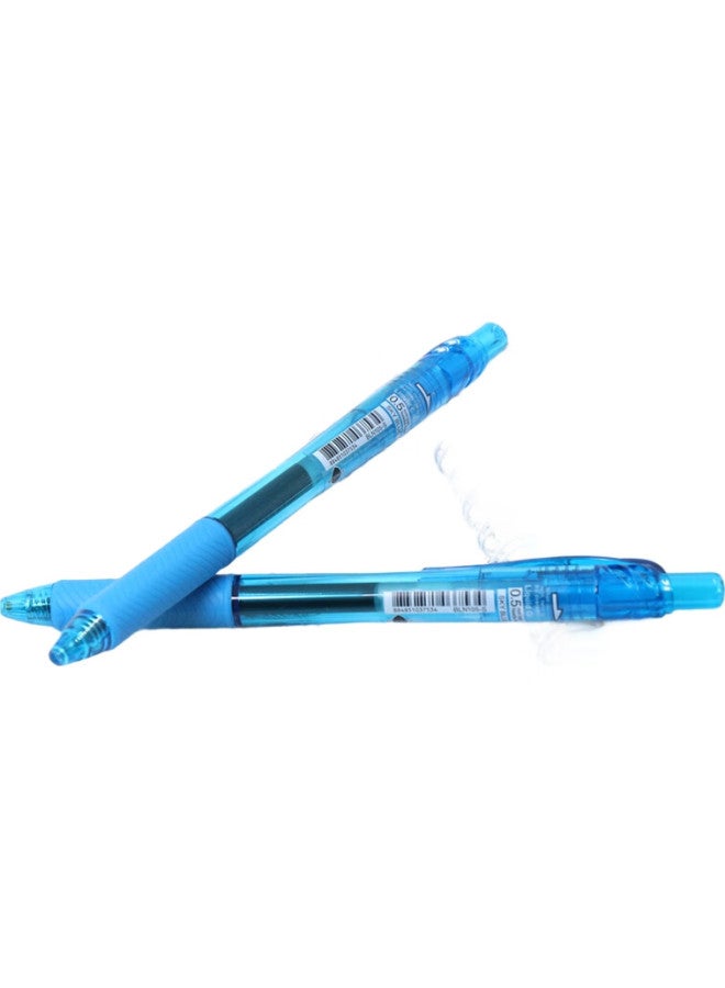 Pentel Bln105 Retractable Sky Blue Gel Pen, Stylish 0.5Mm Signing Pen, Business And Student Quick-Drying Ink Pen, Water-Based Pen, Stationery, Sky Blue Single Pen - Image 2