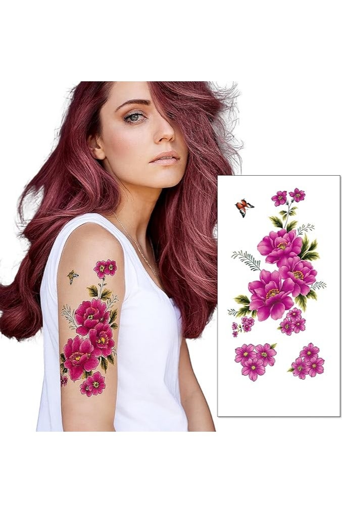amazing.EGP Floral Temporary Tattoo for Women and Girls, Waterproof, Easy Apply and Remove (tbx-9029) - Image 1