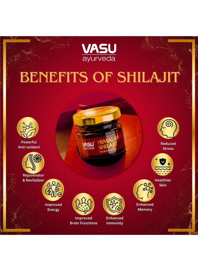 Vasu راتنج شيلجيت هيمالايا من فاسو أيورفيدا 400 ملغ - معزز طبيعي للطاقة تم اختباره في المختبر مع حمض الفولفيك و 85+ معدن نادر - شيلجيت نقي للرجال والنساء - إمداد لمدة 100 يوم للقوة والقدرة على التحمل (عبوتين) - Image 3