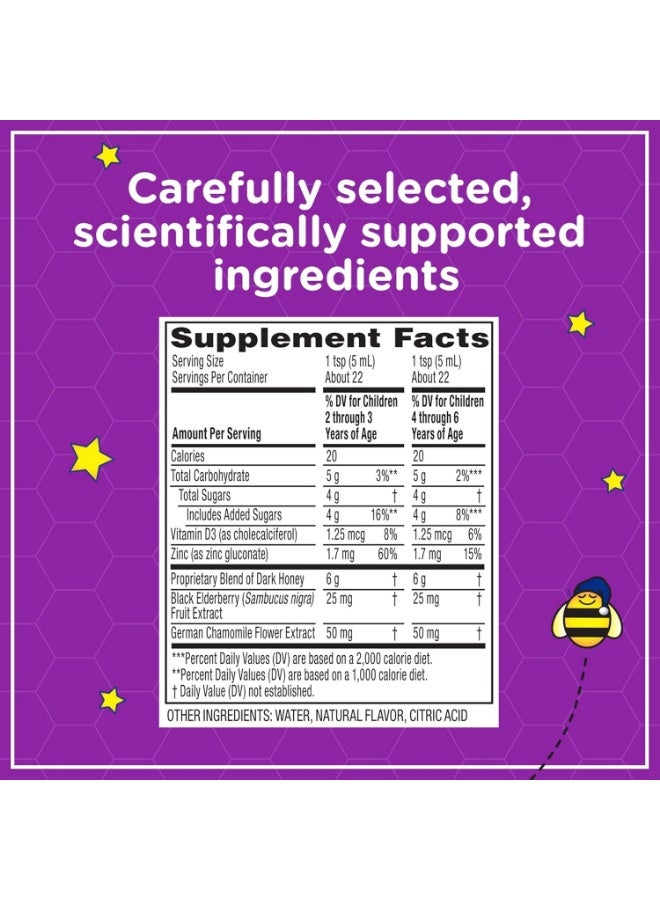 Zarbee's Children's Nighttime Honey Cough Syrup Mixed Berry, 4 fl. oz - Image 3