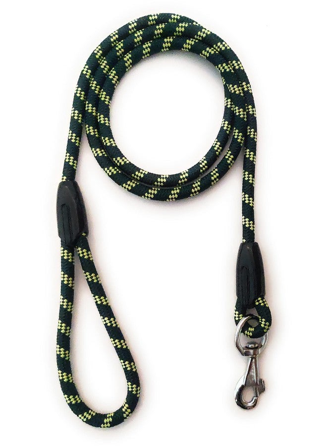 PawCloud Nylon Dog Rope Leash, Medium - 48 inch (4ft), Green - 12mm - Image 1
