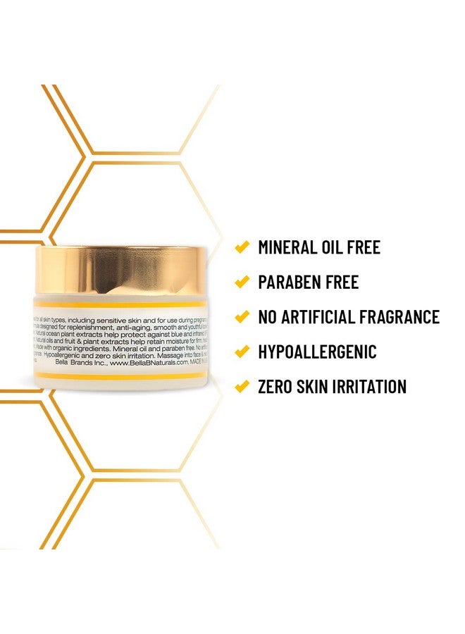 Bella B Face Cream 1.7 Oz Jar Facial Glow Pregnancy Skincare All Natural Face Moisturizer Organic Face Cream Prenatal Skin Care Organic Facial Moisturizer For Sensitive Skin - Image 3