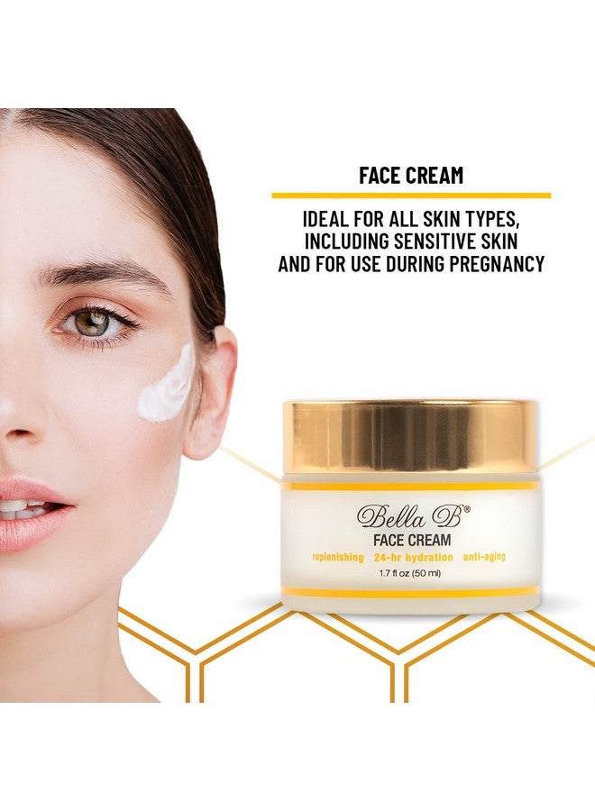 Bella B Face Cream 1.7 Oz Jar Facial Glow Pregnancy Skincare All Natural Face Moisturizer Organic Face Cream Prenatal Skin Care Organic Facial Moisturizer For Sensitive Skin - Image 2