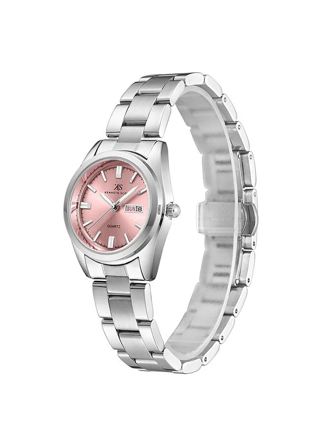 KENNETH SCOTT Women's Stainless Steel Analog Watch K23543-SBSP - 30 mm