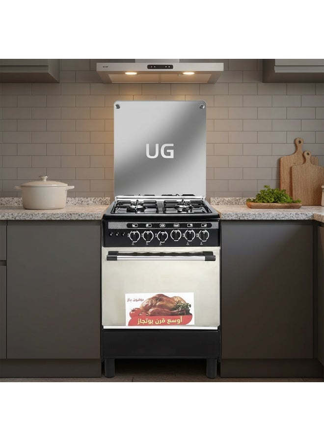 Union Gas Black Cooker 4 Burners 55x55cm - Image 3