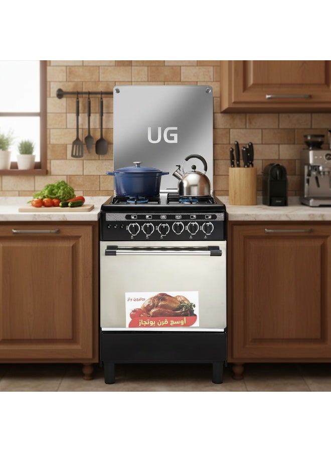 Union Gas Black Cooker 4 Burners 55x55cm - Image 2