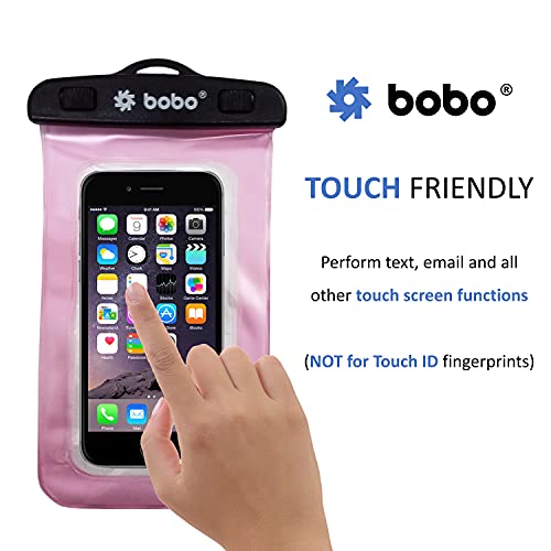 BOBO Universal Waterproof Pouch (Big Size) Cellphone Dry Bag Case for Smartphone – Pink (Pack of 1) - Image 5