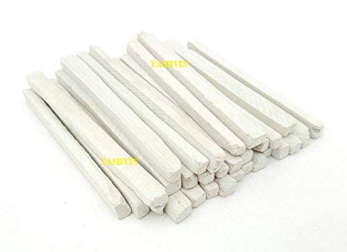 Generic VEENA White Natural Earthy Slate Bar Natural Limestone Slate Chalk Pencil Pack of 100 PCS Saleti Chalk 713 - Image 1