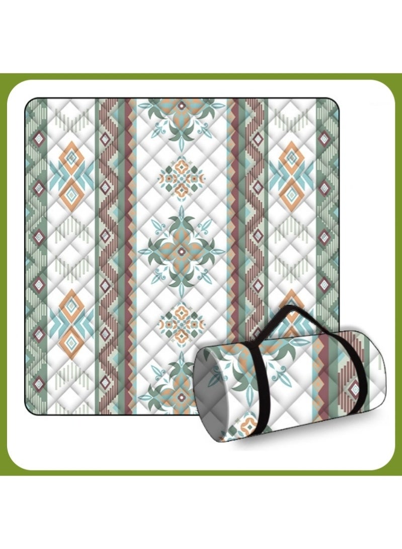 رحلة التنوعD بطانية نزهة للتخييم في الهواء الطلق مقاس 200 سم × 150 سم، حصيرة شاطئ محمولة، حصيرة تخييم، حصيرة شاطئ للتخييم، الشاطئ، نزهة شواء، التنزه، السفر، مقاومة للماء - Image 1