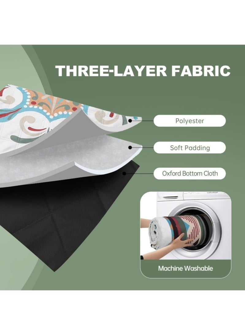 رحلة التنوعD بطانية نزهة للتخييم في الهواء الطلق مقاس 200 سم × 150 سم، حصيرة شاطئ محمولة، حصيرة تخييم، حصيرة شاطئ للتخييم، الشاطئ، نزهة شواء، التنزه، السفر، مقاومة للماء - Image 4