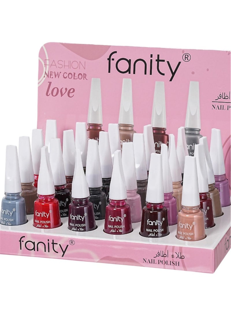 24-Piece Nail Polish Set Multicolour