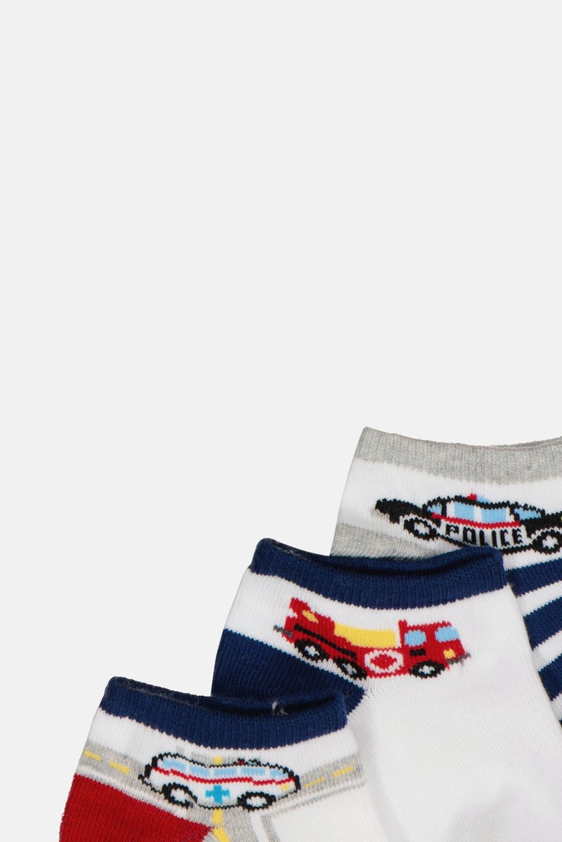 Mudd Kids Boy Printed Ankle Socks, Multicolor - Image 3