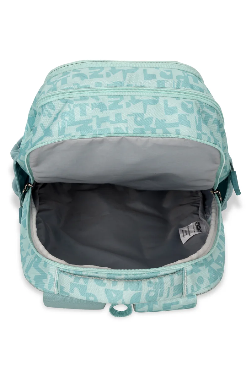 AMERICAN TOURISTER Alden Backpack Polyester 32L Capacity, Aqua + Pink|Spacious Interior|Water Repellent Material|Ergo Back & Shoulder|Adjustable Strap - 1 Year International Warranty