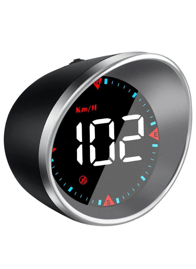 SHEZA STAR - Auto Car HUD Head Up Display KMH & MPH Digital GPS Smart Speedometer with OverSpeed Alarm Fatigue Driving Warning, Navigation Compass, 2.4'' LCD Screen, USB Plug & Play, for All Vehicle - Image 1
