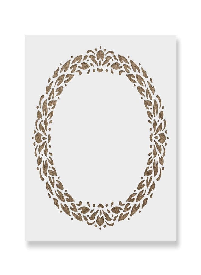 Stencil Revolution قالب استنسل إكليل الزهور للجدران والأعمال اليدوية - استنسلات قابلة لإعادة الاستخدام للرسم بأحجام صغيرة وكبيرة - Image 1