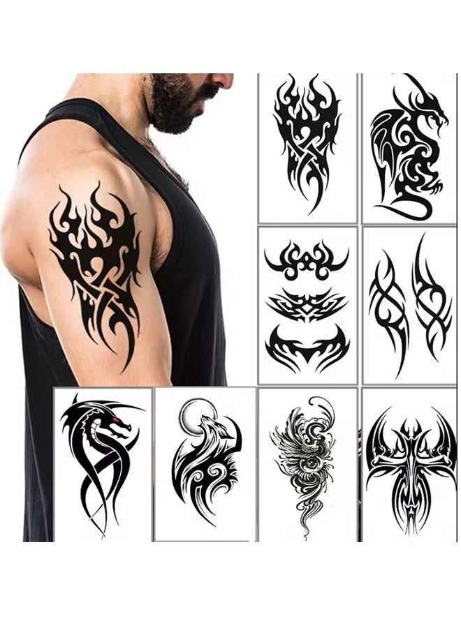 Waterproof Temporary Tattoo Sticker Male Totem Tribe Fake Tatto Flash Tatoo arm Tato for Girl Women Men body art  - Image 1