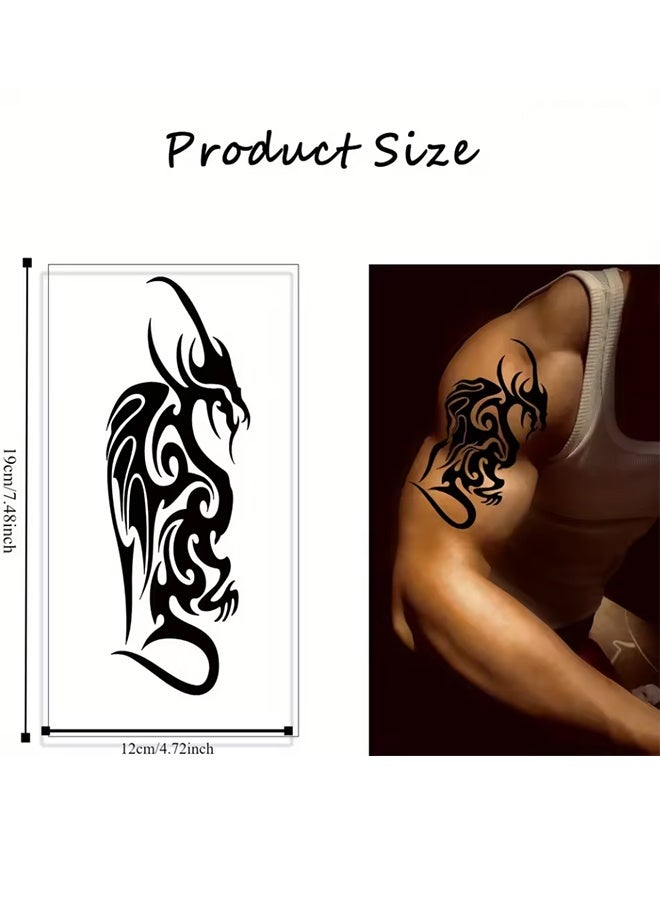 Waterproof Temporary Tattoo Sticker Male Totem Tribe Fake Tatto Flash Tatoo arm Tato for Girl Women Men body art  - Image 2