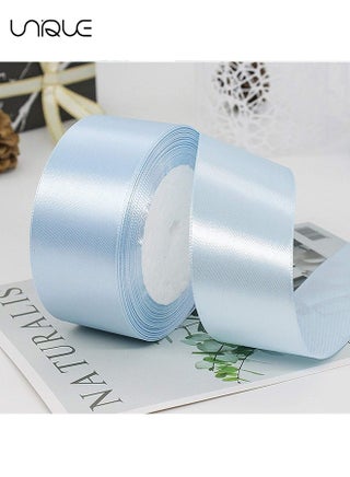 Light Blue Satin Ribbon, 1-1/2 Inches x 25 Yards Fabric Satin Ribbon for Gift Wrapping, Crafts, Hair Bows Making, Wreath, Wedding Party Decoration and Other Sewing Projects - view 5