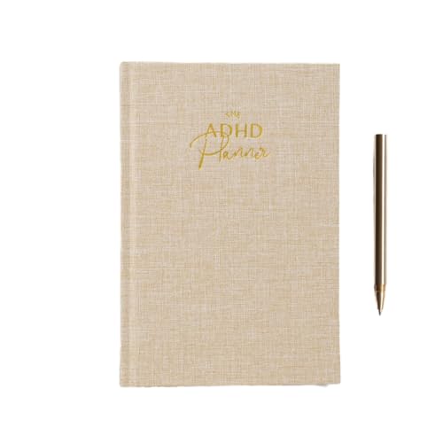 epic self The ADHD Planner for Adults - Undated Daily & Weekly ADHD Journal for Disorganized People, 90 Days - Habit Tracker, Record Emotions & Mood - Academic Goals - Structure & Focus for Adults Brains - Image 1