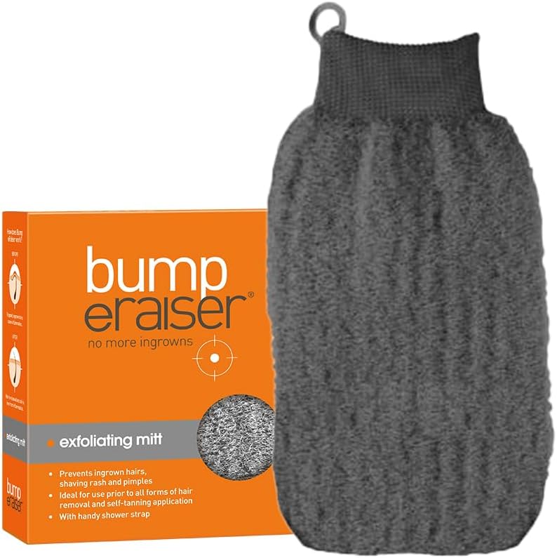 Bump Eraiser Exfoliating Mitt for use After Hair Removal To Reduce the Chances of Ingrown Hairs or before Tanning - Image 1