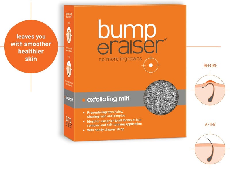 Bump Eraiser Exfoliating Mitt for use After Hair Removal To Reduce the Chances of Ingrown Hairs or before Tanning - Image 3