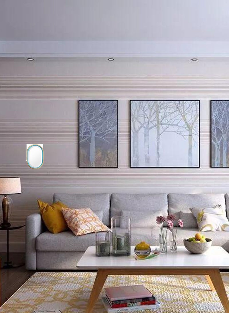 Smart Waterproof Wireless Doorbell, with LED Flash, Home Smart Ultra Remote Electronic Remote Control Doorbell, UK Plug - Image 4