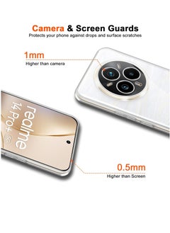 ماركة غير محددة Case for Realme 14 Pro Plus/Realme 14 Pro+, Soft Crystal Silicone Protective Cases TPU Case, Anti-Scratch, Shock-Absorption, Protective Slim Back Cover  - Image 3