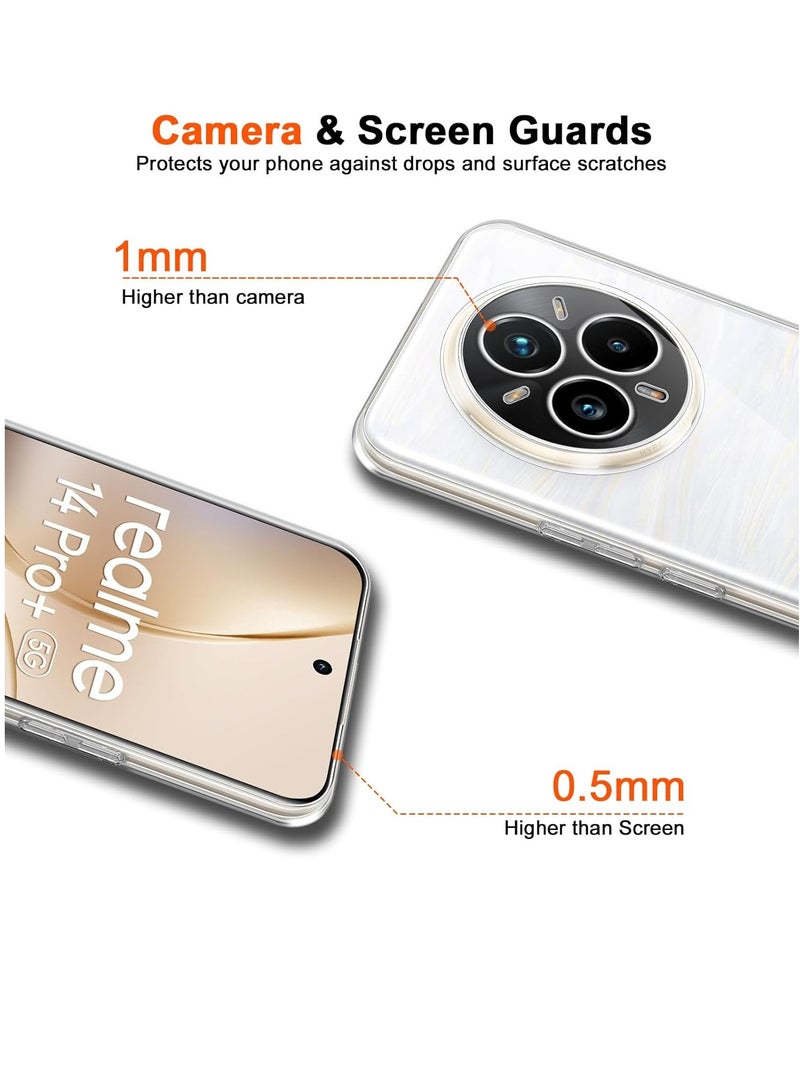 Case for Realme 14 Pro Plus/Realme 14 Pro+, Soft Crystal Silicone Protective Cases TPU Case, Anti-Scratch, Shock-Absorption, Protective Slim Back Cover - Image 3
