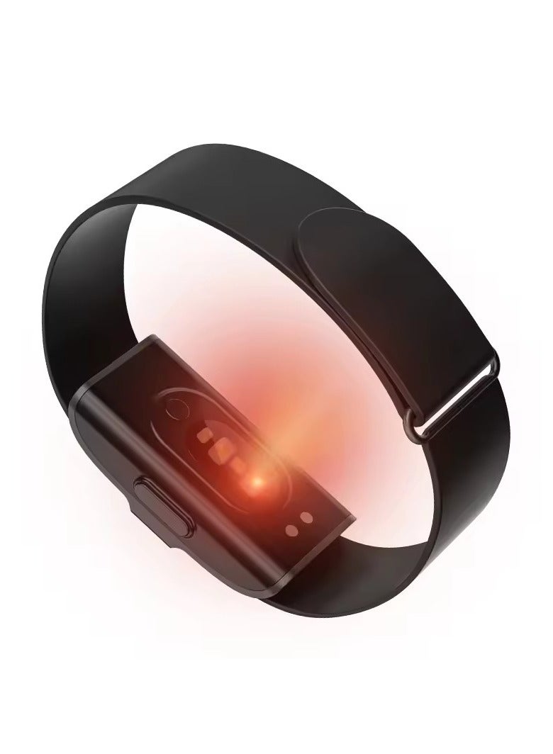 J-Stylelife Smart Bracelet Heart Rate Pressure Oxygen Monitor Pedometer Sport Fitness Activity Sleep & Temperature Smart Tracker Waterproof Step Counter Men Women Electronic Bracelet 2208A  (Black) - Image 4