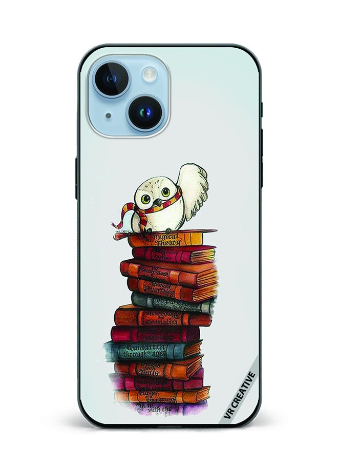 VR CREATIVE Protective Case Cover For Apple iPhone 15 Hogwards Owl Design Multicolour - Image 1