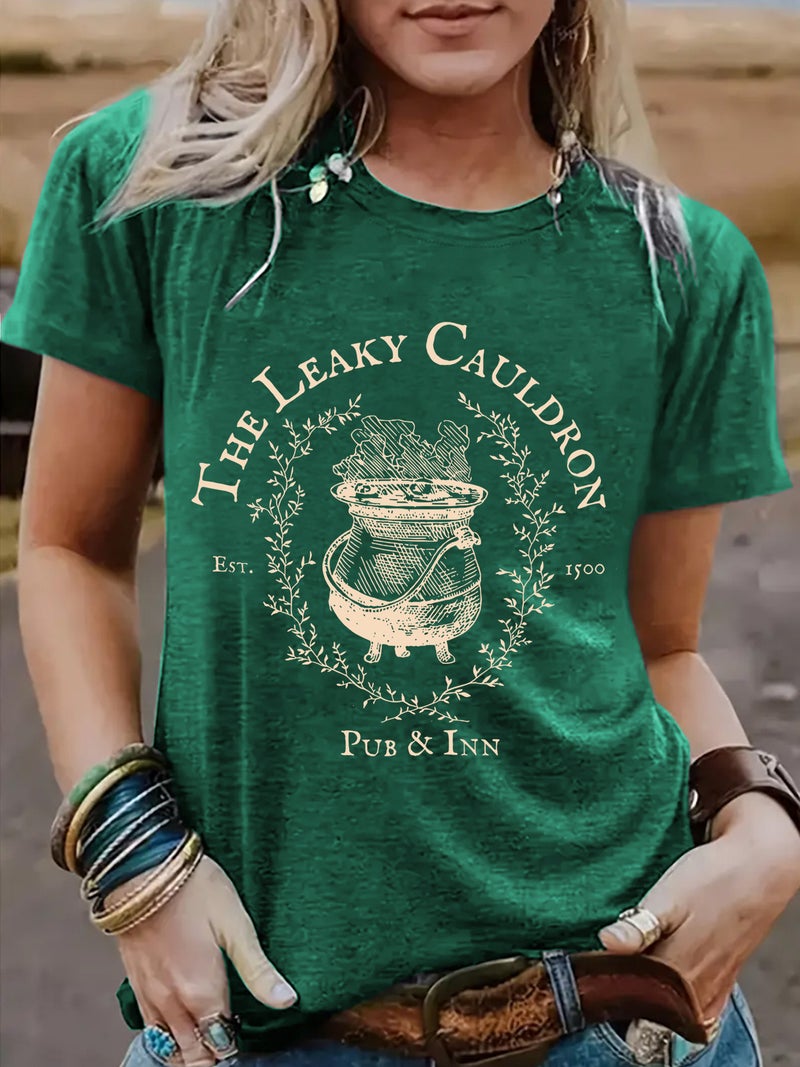 Independent Station Summer Letter Printing Round Neck Pullover Short-Sleeved Women'S T-Shirt - Image 5