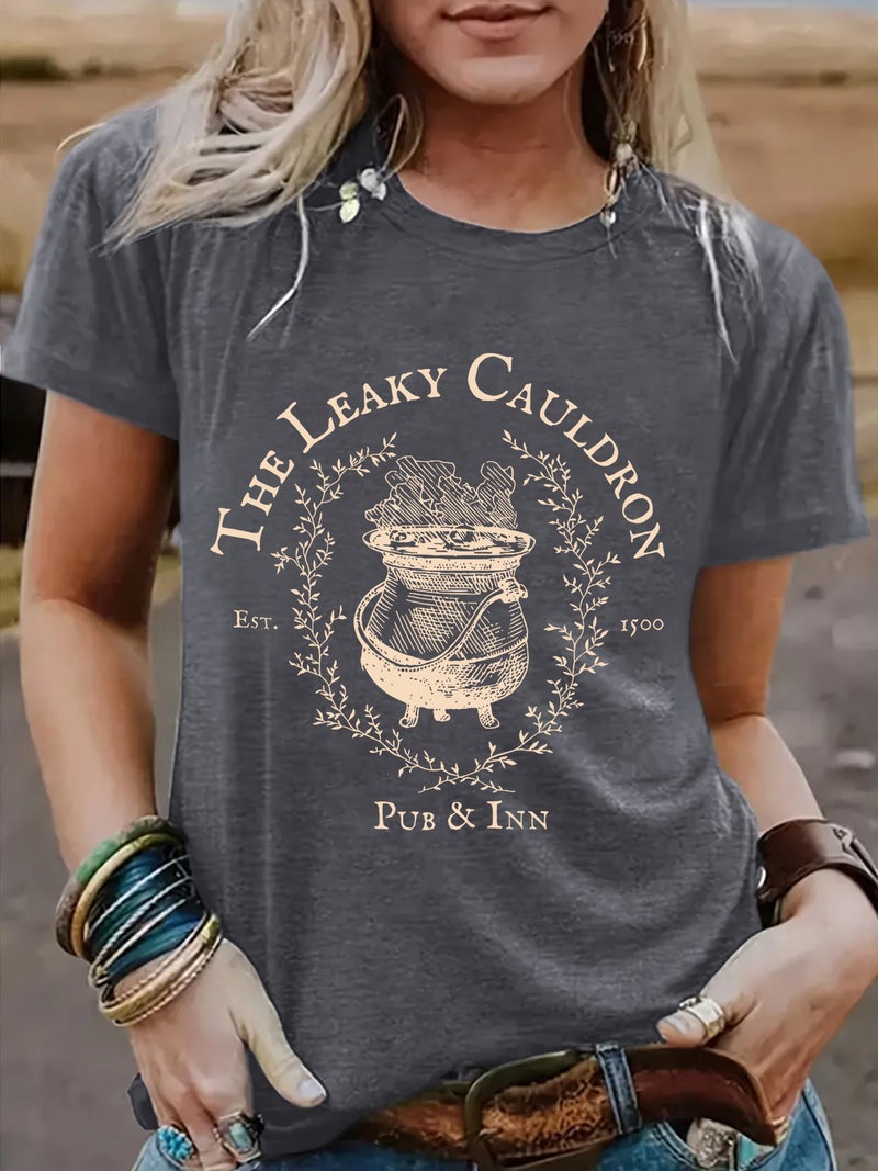 Independent Station Summer Letter Printing Round Neck Pullover Short-Sleeved Women'S T-Shirt - Image 4