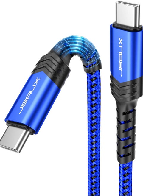 100W 5A USB-C to USB-C Fast Charging Cable - data cable (3.3ft/1M), Blue