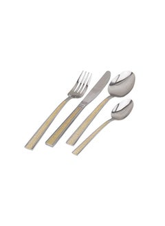 Berger 24 Piece Silverware Flatware Cutlery Set with Round Stand, Stainless Steel Includes 6 Knife, 6 Fork, 6 Tea Spoon, 6 Dinner Spoon, Mirror Polished, Dishwasher Safe  - Image 3