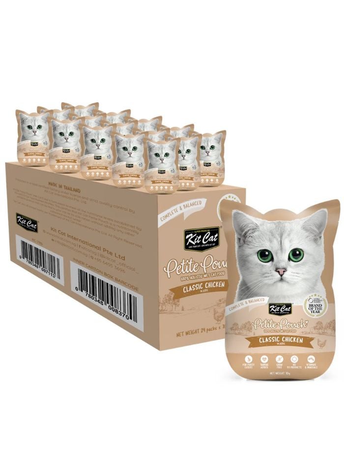 Kit Cat Petite Pouch 70g – Classic Chicken 24pcs - Image 1