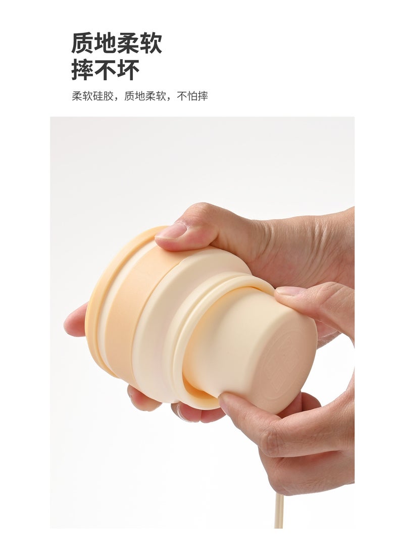 Camping and Travel Essentials |Silicone folding cup |Portable Foldable Water Bottle | Food-Grade Silicone | Outdoor Telescopic Cup | Perfect for Camping and Travel, Macaron Color (Random Color) - Image 4