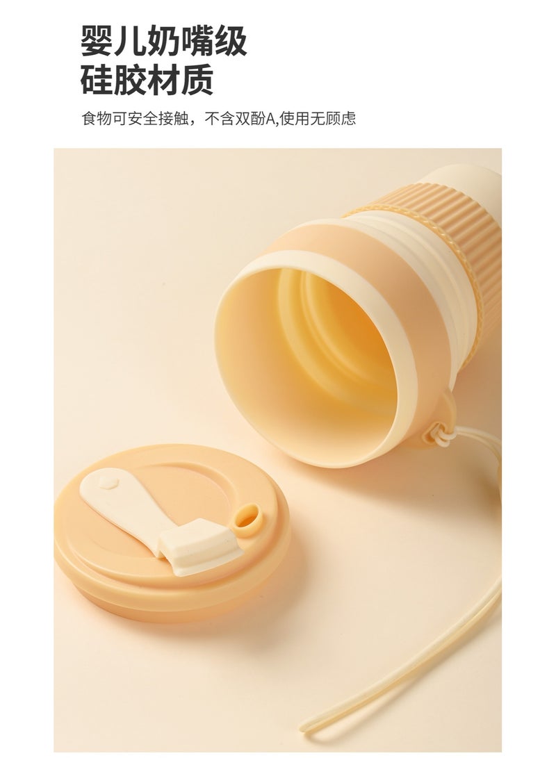 Camping and Travel Essentials |Silicone folding cup |Portable Foldable Water Bottle | Food-Grade Silicone | Outdoor Telescopic Cup | Perfect for Camping and Travel, Macaron Color (Random Color) - Image 5