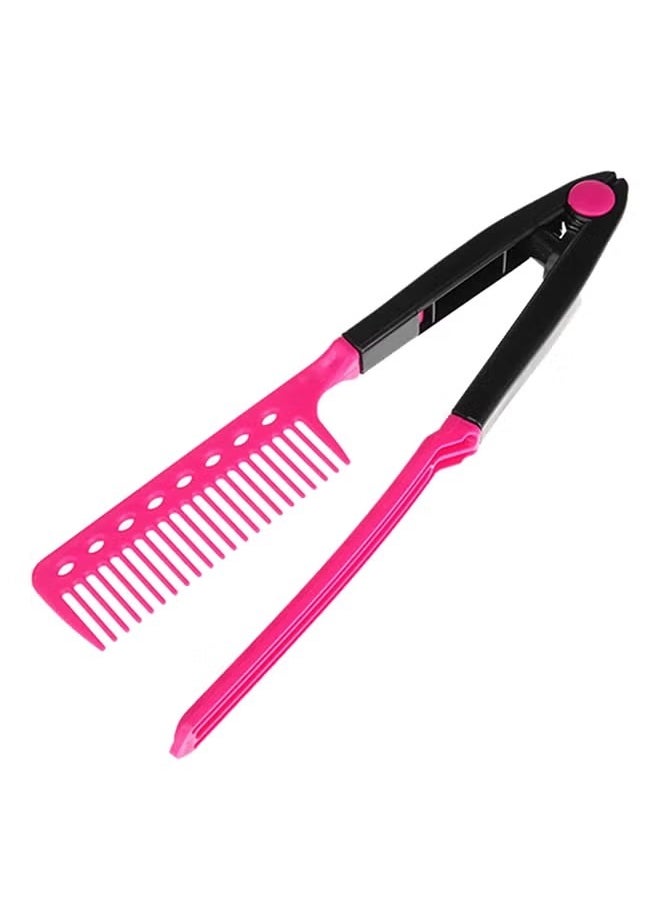 ORiTi - Folding DIY V-Shape Hair Styling Comb Pink - Image 1