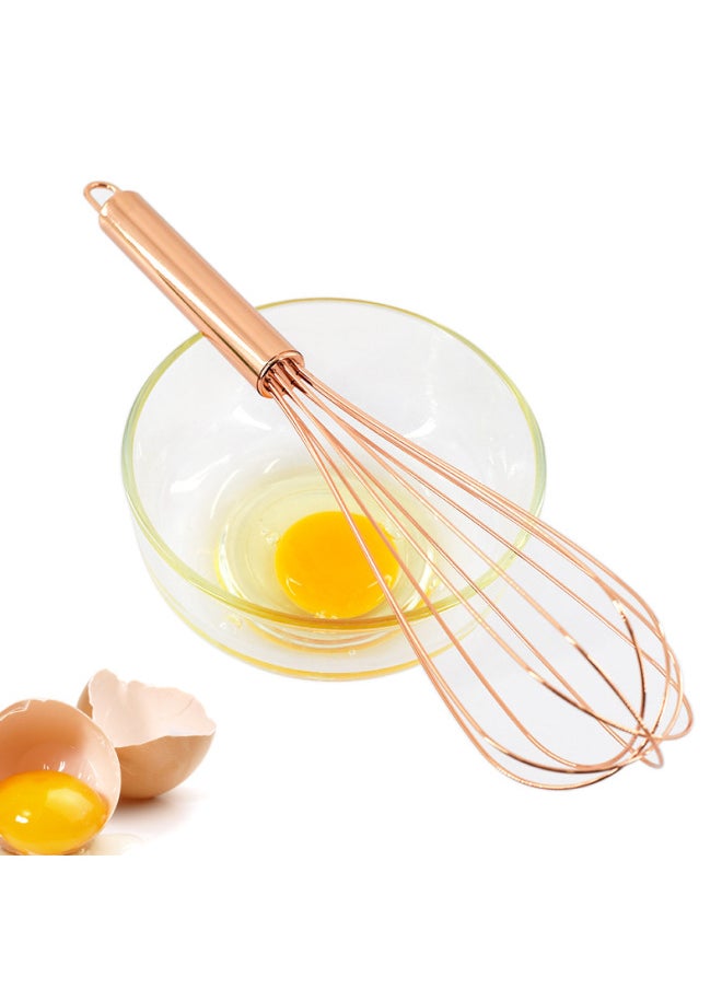 Generic - Manual Stainless Steel Egg Beater Cream Whisk Handheld Mixer Kitchen Baking Small Tool Egg Yolk Separator White Whisk-Color:Medium Spring Handle Egg Beater * No. 215 * - Image 1