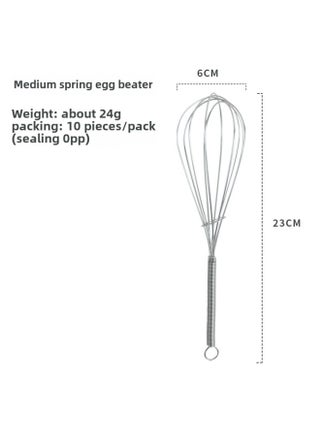 Manual Stainless Steel Egg Beater Cream Whisk Handheld Mixer Kitchen Baking Small Tool Egg Yolk Separator White Whisk-Color:Medium Spring Handle Egg Beater * No. 215 * - pzsku/Z05F19A73C803CBBA7E23Z/45/_/1742808874/0576c2c3-7a47-42bf-9bf2-197e76c8ca03