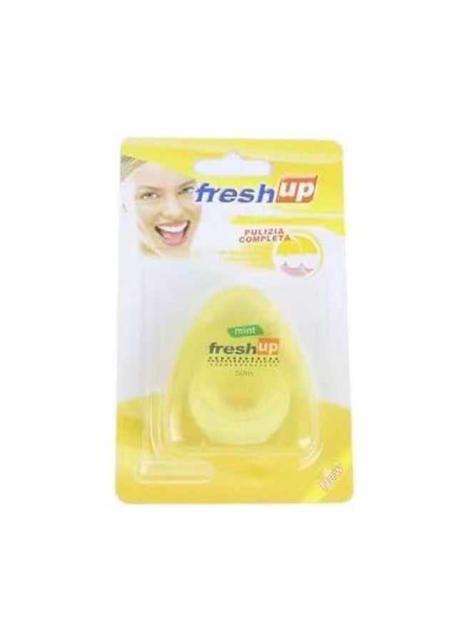 فريش آب خيط تنظيف الأسنان بالشمع بنكهات متنوعة 50 متر - 5 مل - Image 4