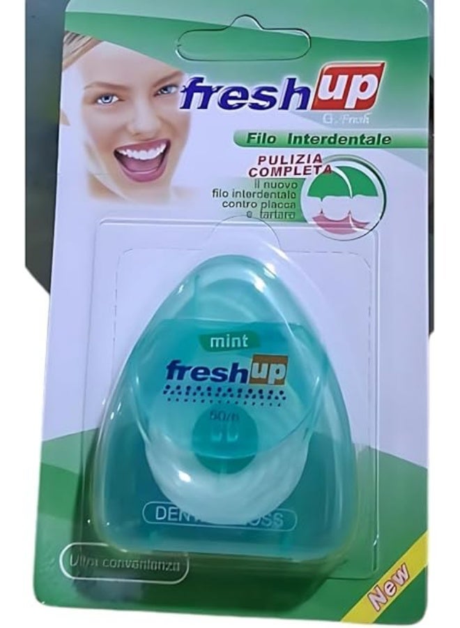 فريش آب خيط تنظيف الأسنان بالشمع بنكهات متنوعة 50 متر - 5 مل - Image 5