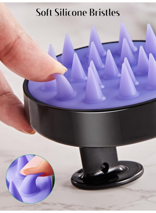 HEETA 2-Pack Hair Scalp Massager Shampoo Brush, Wet and Dry Hair Scalp Brush with Soft Rubber - Image 4