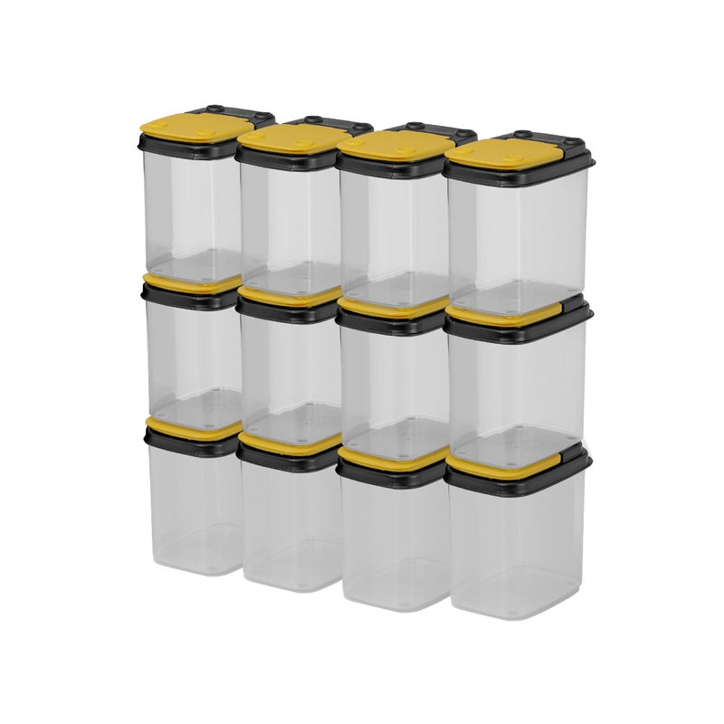 Buddeez Bits and Bolts Storage Containers - Storage Bins with Lids - Bulk Organizer for Workshop, Pantry, or Garage Supplies - 1 Quart 12 Pack - Image 4