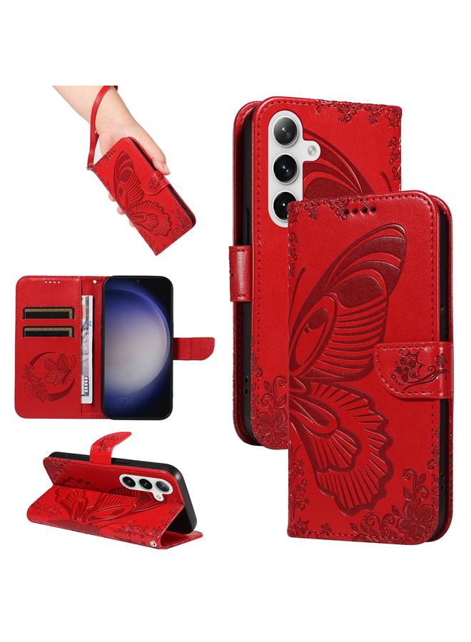 S-TOP Case For Samsung Galaxy S25+ / S24+ 5G Swallowtail Butterfly Embossed Leather Phone Case - Image 1