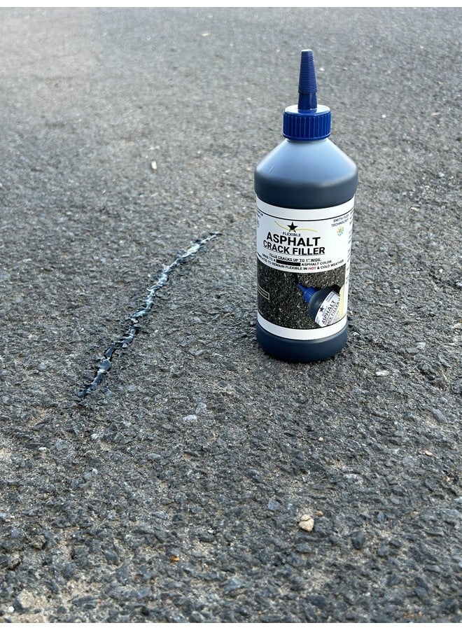 Blue Star Bluestar Flexible Asphalt Crack Filler, DIY - No Special Tools Needed, Fill Cracks in Asphalt Driveways and Parking Lots. 16 fl. oz. Bottle. - Image 3