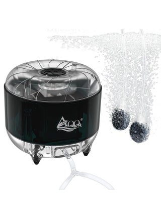AQQA Fish Tank Air Pump,8W/12W Powerful Adjustable Aquarium Air Pumps,Ultra-Silent Oxygen Bubble Pump,for Freshwater and Saltwater,with 2 Air Stone,Air Hose,2 Check Valves (8W) - pzsku/Z05F1DA8F5CCD72869075Z/45/_/1737031470/05d07d3d-5ab3-4db7-aac7-e3d732fe656a