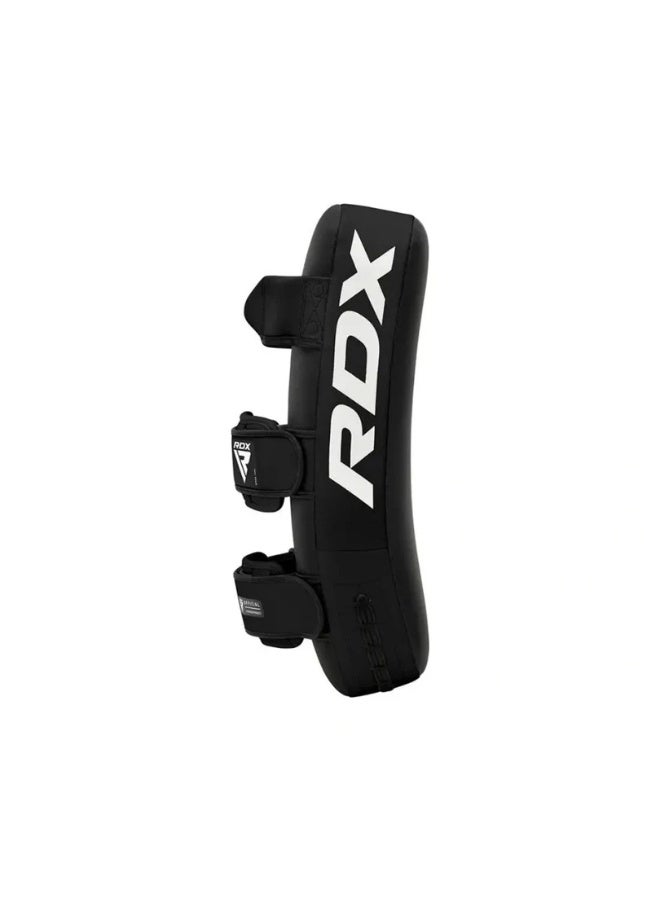 RDX Muay Thai Pad for Training - Curved Kickboxing Strike Shield for MMA, Karate, Taekwondo |Black/Black (APR-T1B) - Image 2