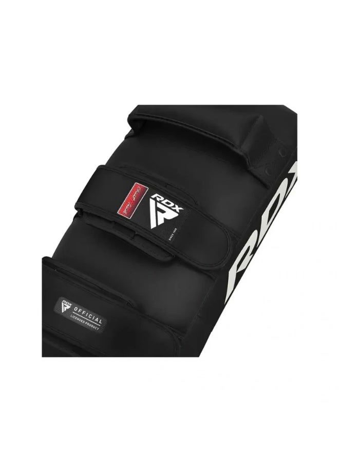 RDX Muay Thai Pad for Training - Curved Kickboxing Strike Shield for MMA, Karate, Taekwondo |Black/Black (APR-T1B) - Image 3